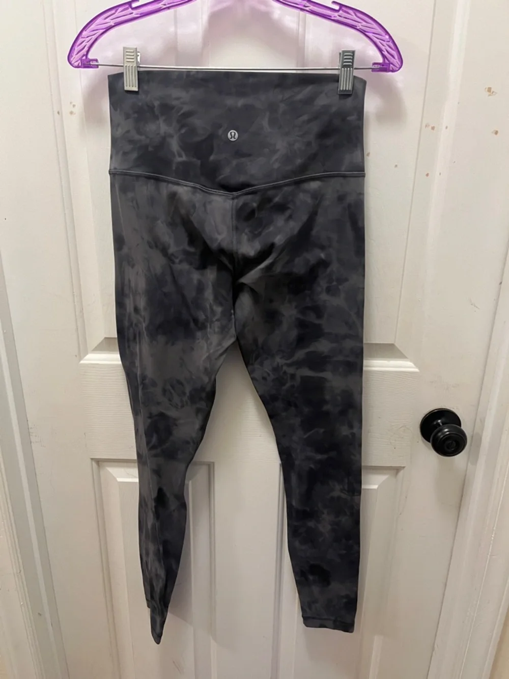 🍋EUC Lululemon Align HR Pant 28" - Diamond Dye Pitch Grey Graphite Grey - Sz 8 - Picture 3 of 14